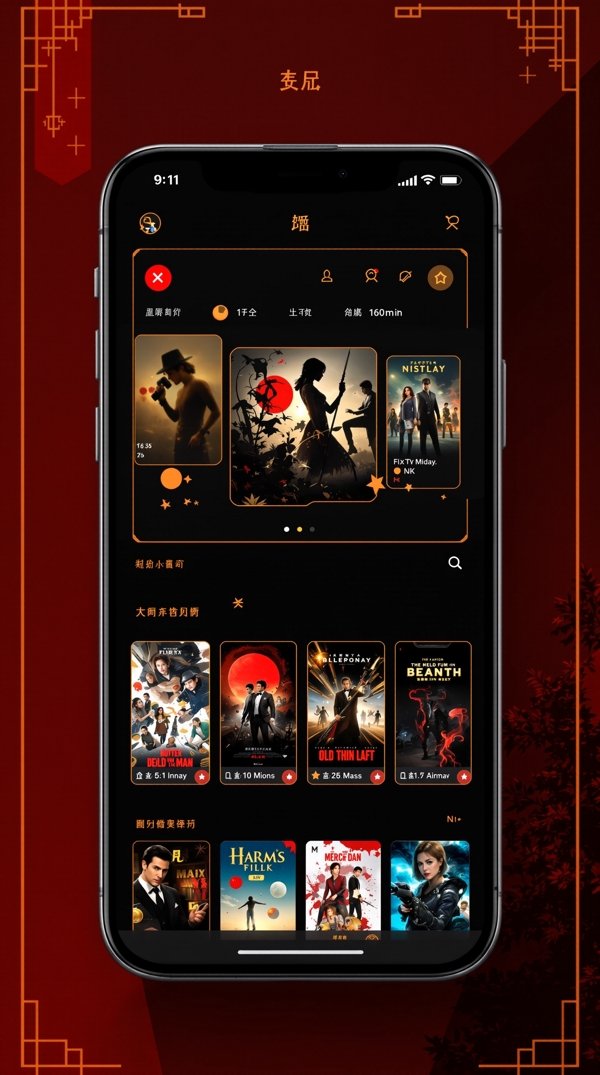 午夜剧场 APP 首页推荐 界面